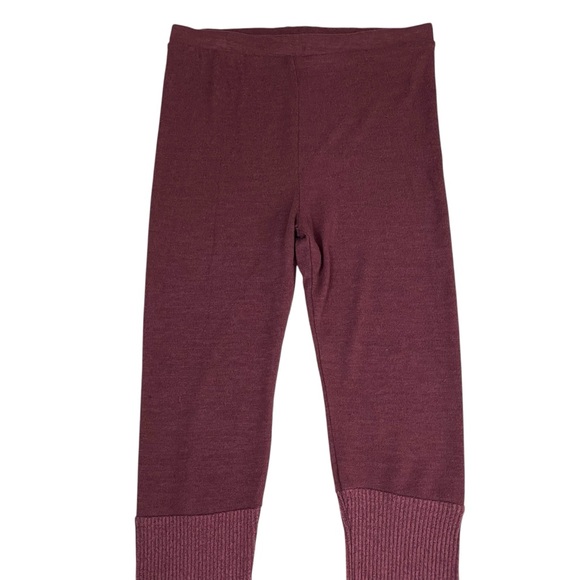 Free People Intimately Knit Stretch Legging Maroon - Picture 3 of 6